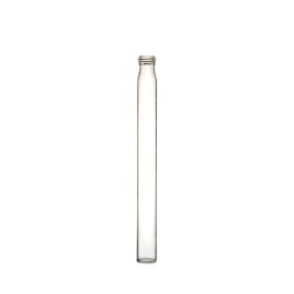 18 ml tubo con collo a vite , fondo piatto, dimensioni ø 16.10 x 125 x 0,95 millimetri, vetro tubolare, tipo 3