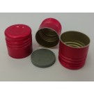 16 mm aluminium screw cap red, suitable for vials and tubes with a capalu-16 screw thread